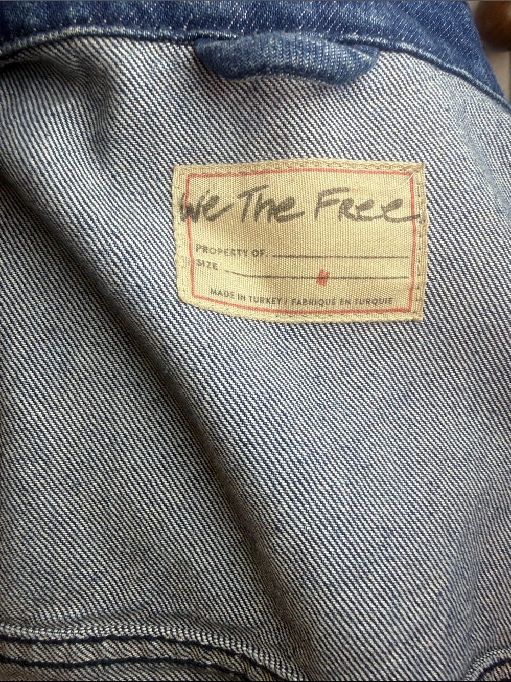 Free People Now or Never Denim Jacket size Medium - Picture 11 of 12